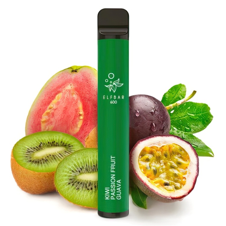 Elf Bar 600 Kiwi Passion Fruit Guava 20mg 550 mAh 1 ks